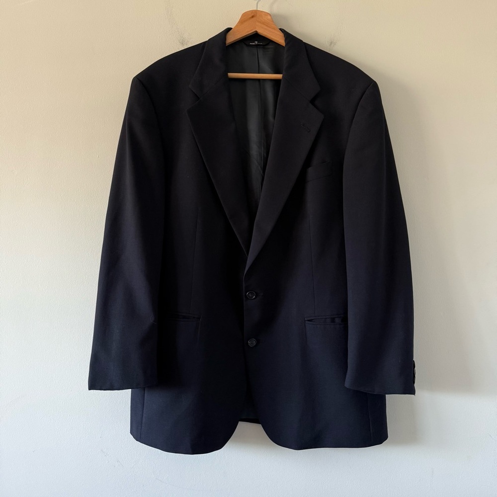 Vintage Polo University Club By Ralph Lauren Wool Blazer‎ Mens Large Blue USA